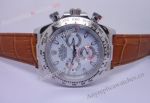 Rolex Daytona Replica Watch: SS White Dial / Brown Leather